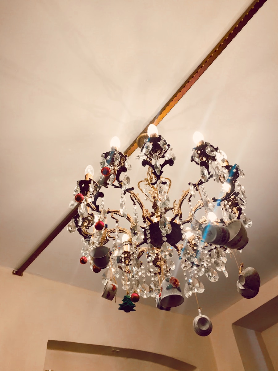 Stylish Glass Goose Egg Chandelier for Study Room