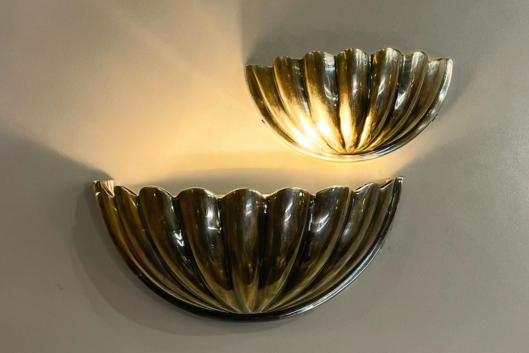 Enhance Your Space with a Shell Brass Wall Lamp