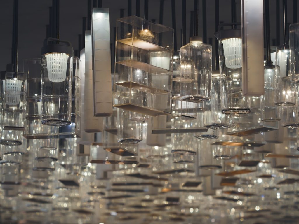 Photo glass pendant light