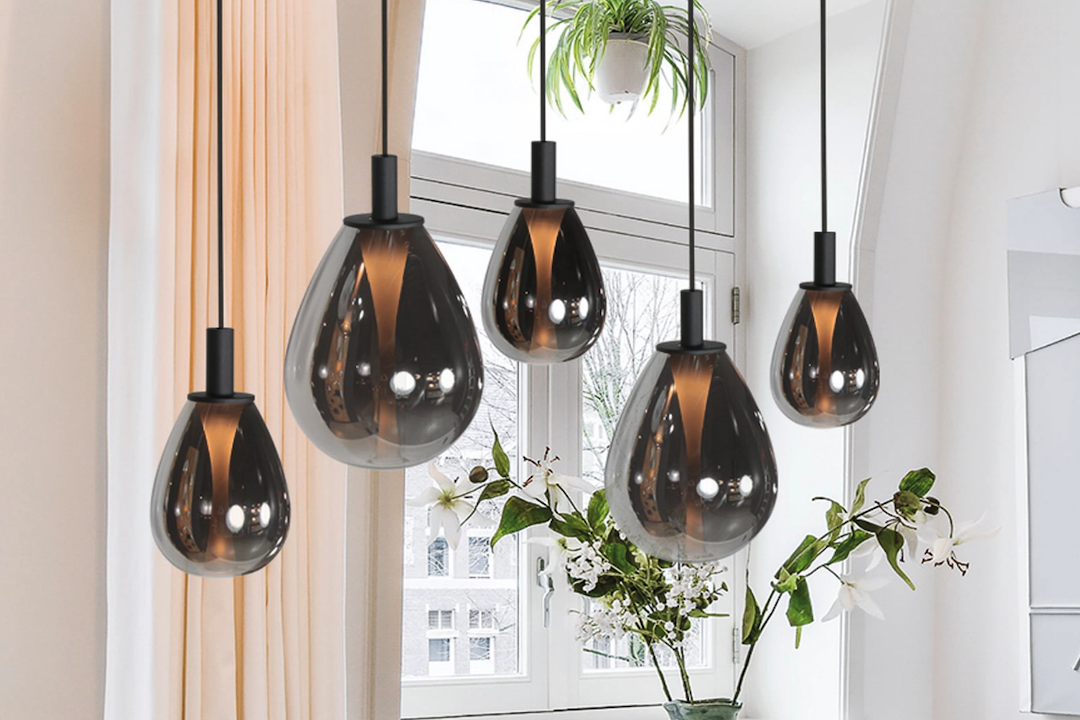 Create a Moody Vibe with Smoked Glass Light Fixtures